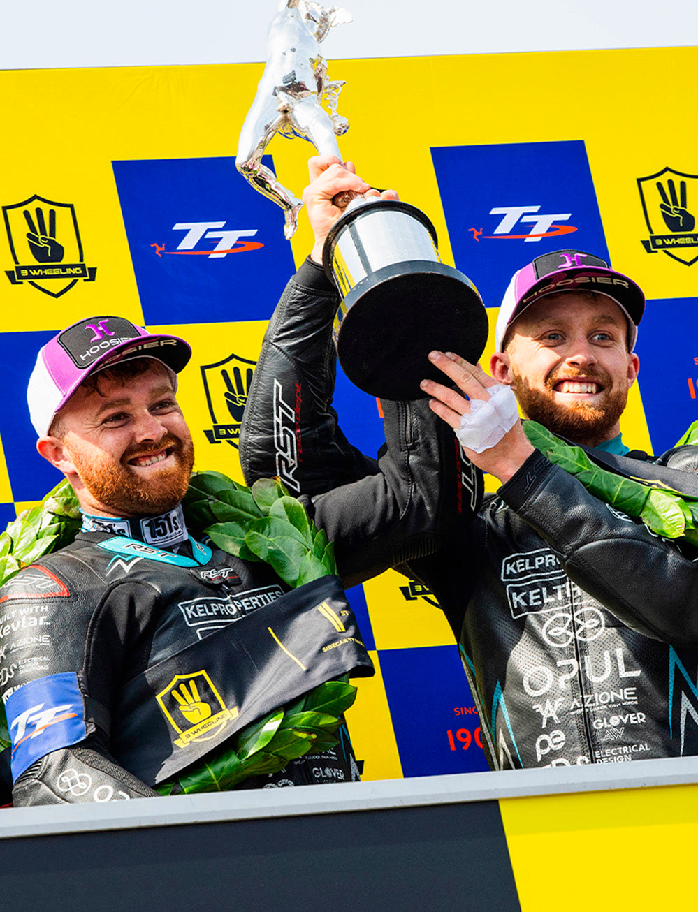 Isle of Man TT Races 2025 3wheeling.media Sidecar TT Race 1 Podium Backdrop